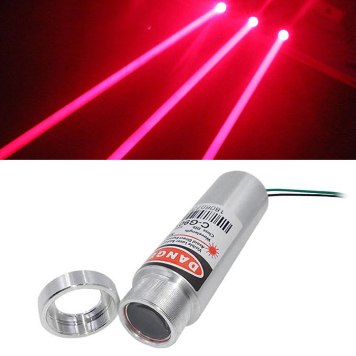 빨간색 레이저 모듈 Dot 650nm 150mW Thick laser Beam Bar Laser Stage Light 3.3V - Click Image to Close